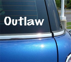 OUTLAW REBEL PROTEST DECAL COUNTRY FREEDOM STICKER FUNNY CAR TRUCK