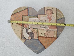Inspirational Wall Hanging Psalms 71:1 «In Thee Oh Lord…» 12″x10″x1″ Wood
