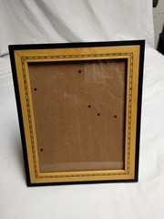 Handcrafted Inlaid Wooden Photo Frame Brown Fits 9.75 X 7.75″ Made In Thailand