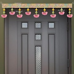 Multicolor Door Toran 94cm | Handmade Bandhanwar for Main Entrance