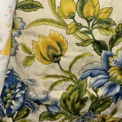 Sunny Yellow Patchwork Hap/Throw Approx 38”x42”