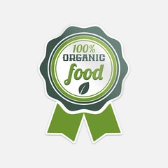 Organic Food Tape Vinyl Sticker Decal