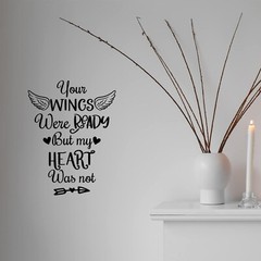 7 Pcs Vinyl Wall Quotes Stickers Memorial Wall Decals Peel and Stick Saying S…
