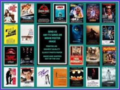 Movie Poster Request ANY Movie or TV Series Custom Quality Glossy Photo Print