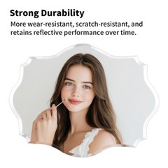 Irregular Decorative Wall Mirror Unframed Vanity Mirror for Bathroom Living Room