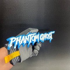 1x Phantom Ghost Custom Text 3D Acrylic Car Emblem Badge Multicolor Laser Cut