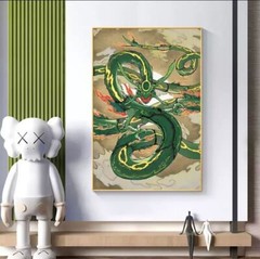 Pokemon Rayquaza Canvas Art home decor anime art