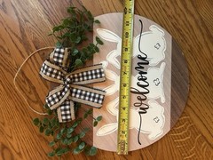 Easter Front Door Decoration, Wall Decor, Door Sign, Bunny, Door Hanger