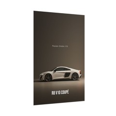 Audi R8 V10 Poster – Modern Supercar Wall Art Print, Garage Decor