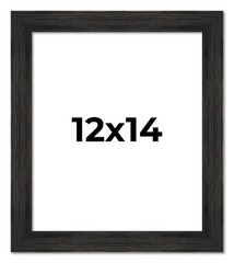 12×14 Frame Black Barnwood Picture Frame Photo Frame UV Acrylic, Acid Free