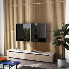 24-Pack PVC Slat Wall Panels, 3D Fluted Panels for Interior Wall Decoration