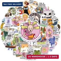 50pcs Funny Snarky Stickers Bulk,Prank Meme Sticker for Kids Teens Adults, Snark