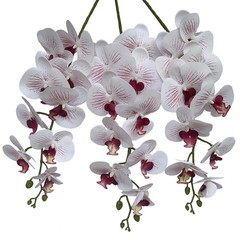 9 Heads Artificial Phalaenopsis Flowers 4 Pcs Artificial Orchid Flowers 42 in…