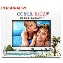 PERSONALIZE-Costa Rica them Picture Frame-Wedding, Honeymoon, Vacation, Birthday