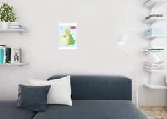 United Kingdom Map with Flag Cool Wall Decor Art Print Poster 12×18