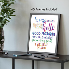 Inspirational Wall Art Prints Abstract Paint Motivational Quote Phrases Poste…