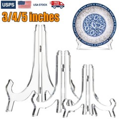 6× Acrylic Easel Stand Display Stand Plate Holder Display Photo 3» 4″ 5» USA