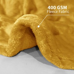 Reversible Large Faux Fur Fleece Throw Super Soft Light Weight Sofa Bed Blanket