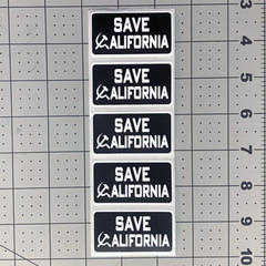 SAVE CALIFORNIA Sticker Communist Socialism Funny Protest Action Stickers Packs