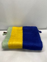 Loewe Striped Mohair And Wool Blanket W/ Fringed Trim & Loewe Issue 9