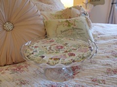 Shabby Chic Style Broken China Mosaic Dessert Platter