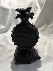 Pineapple Clock And Bookends Resign Office Den Living room Black Mantle