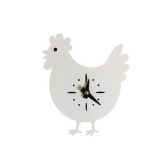 Small Chicken Wall Clock, Farmhouse Decor Clock, 3D Printed Chicken Clock