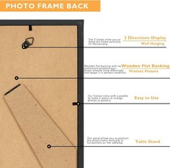 8X12 Picture Frames Black 1 or 2-Pack HIGH Definition Glass Front Cover Displays