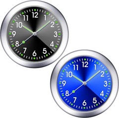 Car Dashboard Clock Mini Tiny Analog Clock Watch for Vehicle Stick On Clock USA