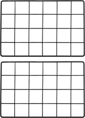 PATIKIL 12X8 Inch Wall Grid Panel, 2 Pcs Metal Wire Photo Wall Decorative Grid f