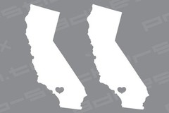 I Love Socal Sticker Southern California CA Vinyl Decal Sticker
