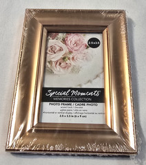 5 Rose Copper Color Picture Frame 2.5X3.5 photo /table No.- Vertical/Horizontal