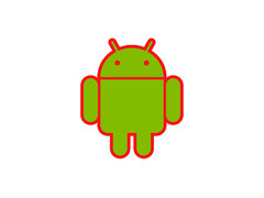 Android mascot robot vinyl sticker decal – many sizes and colors available