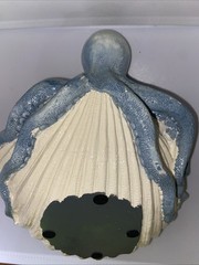 Distressed Octopus Clamshell Decorative Bowl