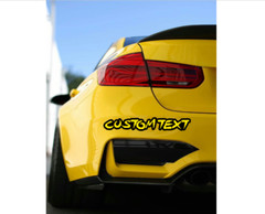 Custom Lazer-Cut Car Acrylic Emblem Badge MULTI COLOR Customized Text Names.