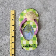 Daytona Beach Florida Flip Flop Photo Frame 2×3 3D Seashell Beach Souvenir
