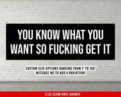 Motivational Gym Banner – Large Quote Wall Art