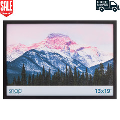 Wood Wall Mount Photo Picture Poster Frame with Hanging Hardware, 13″ x 19″