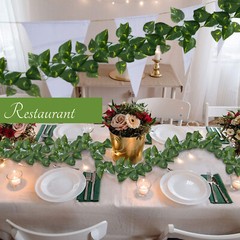 12 PCS Artificial Ivy Leaf Plants Fake Hanging Garland Plants Vine Home DecorOpe