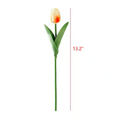 Multi Colors Artificial Tulips, 15-Pack