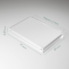 3 Pack Acrylic Picture Photo Frame Magnetic 5×7″ Clear Free standing 5×7 Inch
