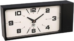 Dulton Double-Faced Clock Rectangle Black magnet H21-0362BK