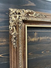 20 x 24 In Stock-Traditional compo XL ornate corners wood frame,BRONZE, vintage
