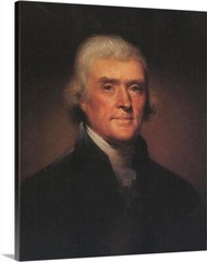 President Thomas Jefferson 1850 painting Giclee Art Print Poster or Canvas