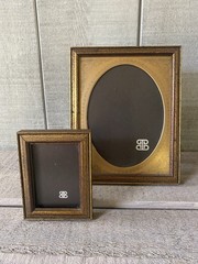 Vintage Burnes of Boston Picture Frames 2×3 & 5×7 Set/2