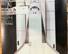 1985 Space Shuttle on Launch Pad Door/Penant Poster, Verkerke, 62″X 20.75″