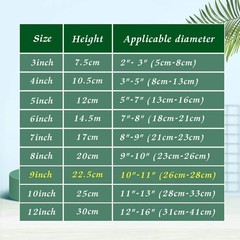 Artliving 9 Inch Clear Plastic Easels or Stand/Plate 9 inch (6 pack), White