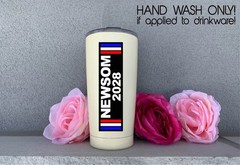 Newsom 2028 Decal Sticker Vote President CA USA Gavin Anti Trump MAGA Political