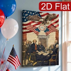 American Eagle Founding Fathers Canvas Wall Art, Patriotic Home Decor