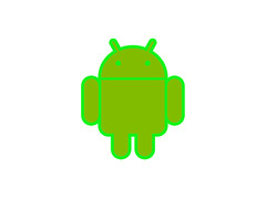 Android mascot robot vinyl sticker decal – many sizes and colors available